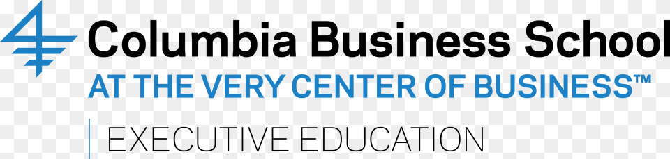 In Partnership With The World39s Premier Business Schools Columbia Business School Executive Education Logo, Text Free Png