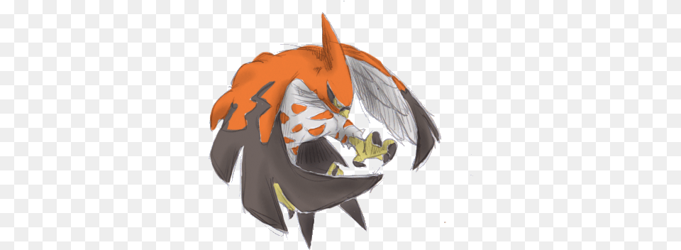 In Pokemon Xy Talonflame Can Be Caught Fairly Early Talon Flame In German, Animal, Fish, Sea Life, Shark Free Png Download