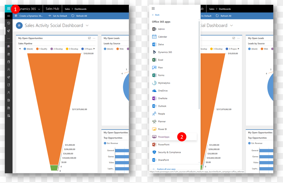 In Powerapps Click Apps Click The Menu In The, File, Computer, Electronics, Tablet Computer Png