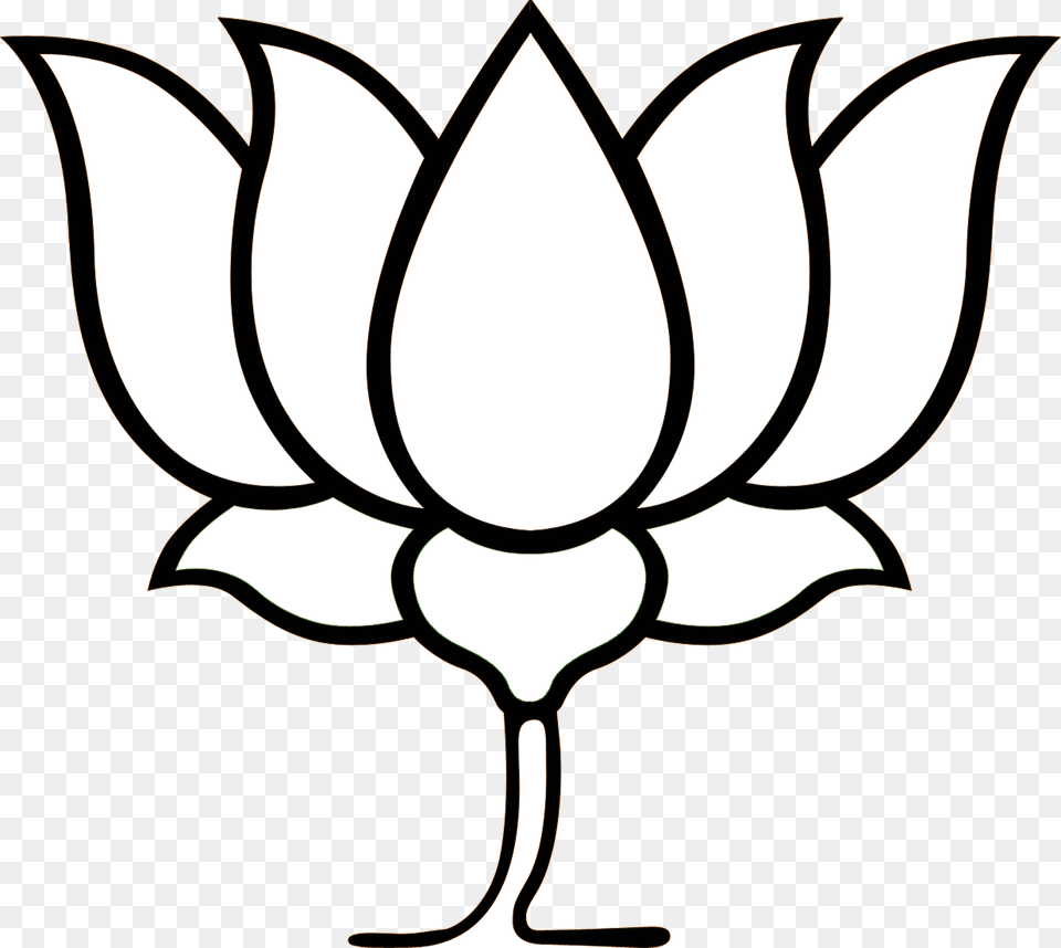 In Press Amravati Bjp White Logo, Lamp, Stencil Free Png Download