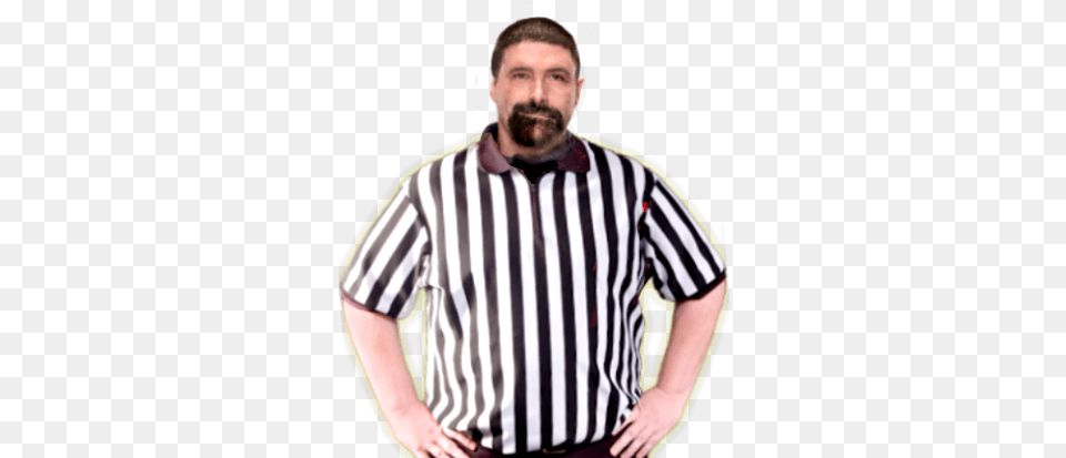 In Referee Costume Transparent Basketball Official, Shirt, Person, Clothing, Face Png