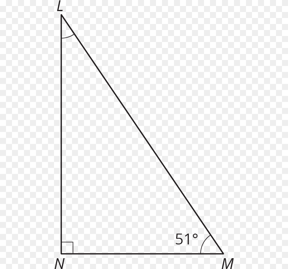 In Right Triangle Lmn Angles L And M Are Complementary Right Triangle Png
