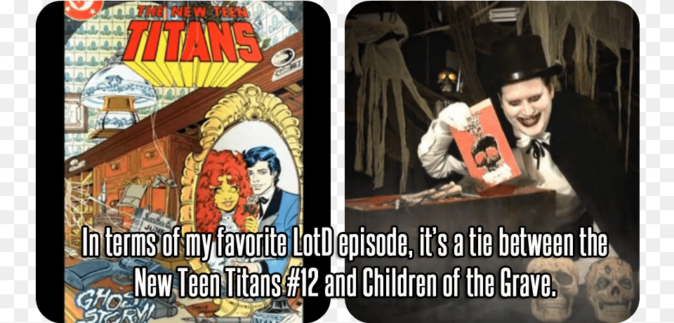 In Terms Of My Favorite Lotd Episode It39s A Tie New Teen Titans, Publication, Book, Comics, Person Free Transparent Png