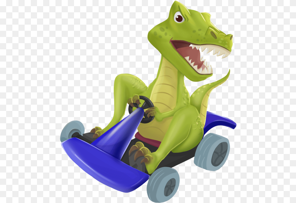 In The Book The Tyrannosaurs Rex Rides In A Race Car Nile Crocodile, Animal, Fish, Sea Life, Shark Free Png