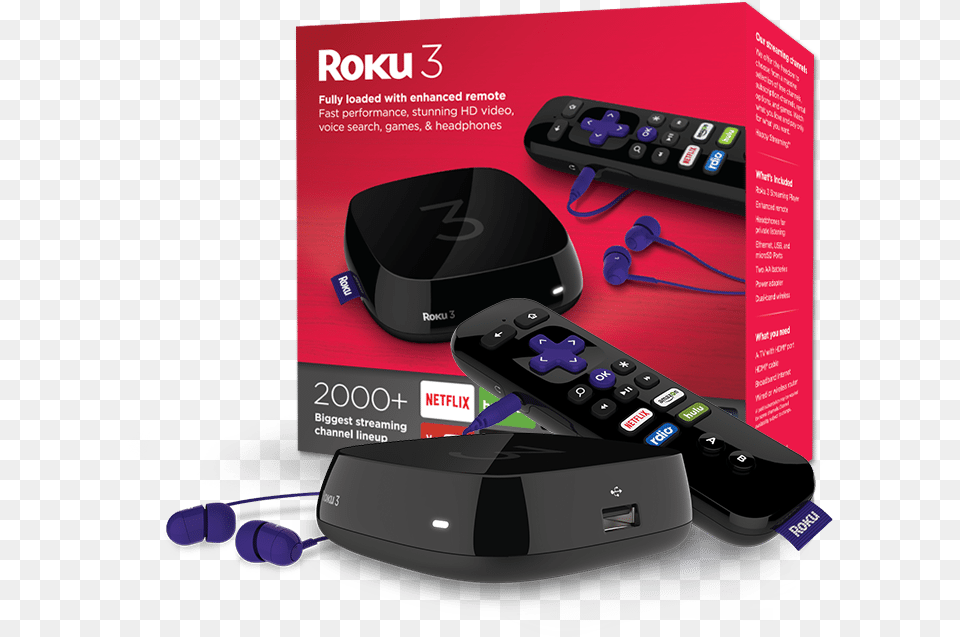 In The Box Roku Box, Electronics, Remote Control, Hardware Png