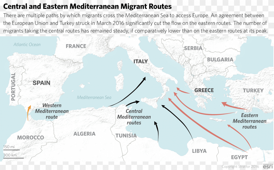 In The Central Mediterranean Route Brussels Will Try Atlas, Chart, Plot, Map, Diagram Free Png