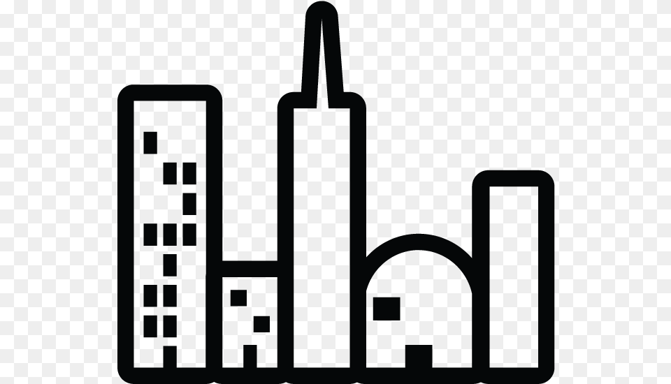 In The City Center Icon Free Png Download