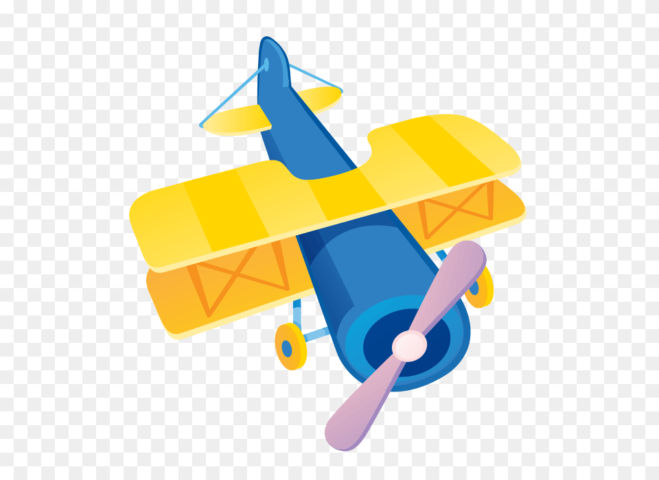 In The Clouds Wallstickers For Kids Biplane Sticker, Aircraft, Airplane, Transportation, Vehicle Free Png