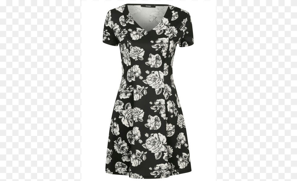 In The End I Opted For The 39bargainous39 Scuba Floral Asda Dress, Clothing, Art, Floral Design, Graphics Png Image