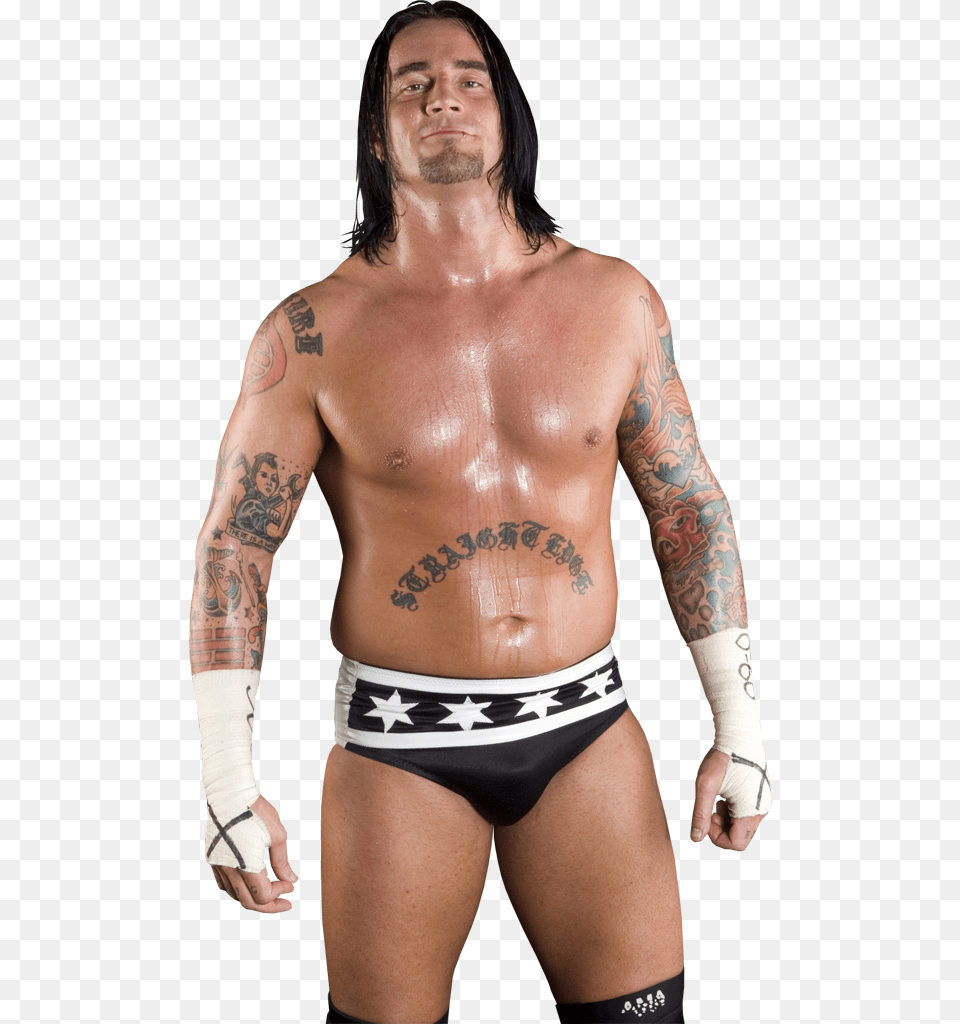 In The Fourth Pic They Look Like Cm Punk And Aiden Barechested, Tattoo, Skin, Person, Back Free Png Download