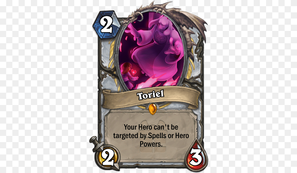 In The Game Toriel Wants To Protect The Main Character Gnomeferatu Hearthstone, Advertisement, Book, Comics, Publication Free Png