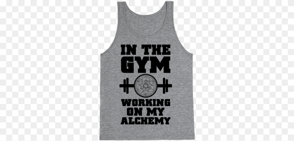 In The Gym Working On My Alchemy Tank Top 100 Squats 100 Situps A Day, Clothing, Tank Top Free Transparent Png