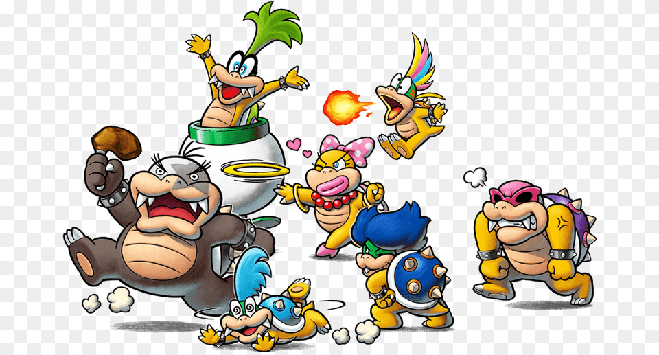 In The Japanese Version They Were Just Meant To Be Mario Et Luigi Bowser Inside Story Bowser Jr Journey, Baby, Person Free Png