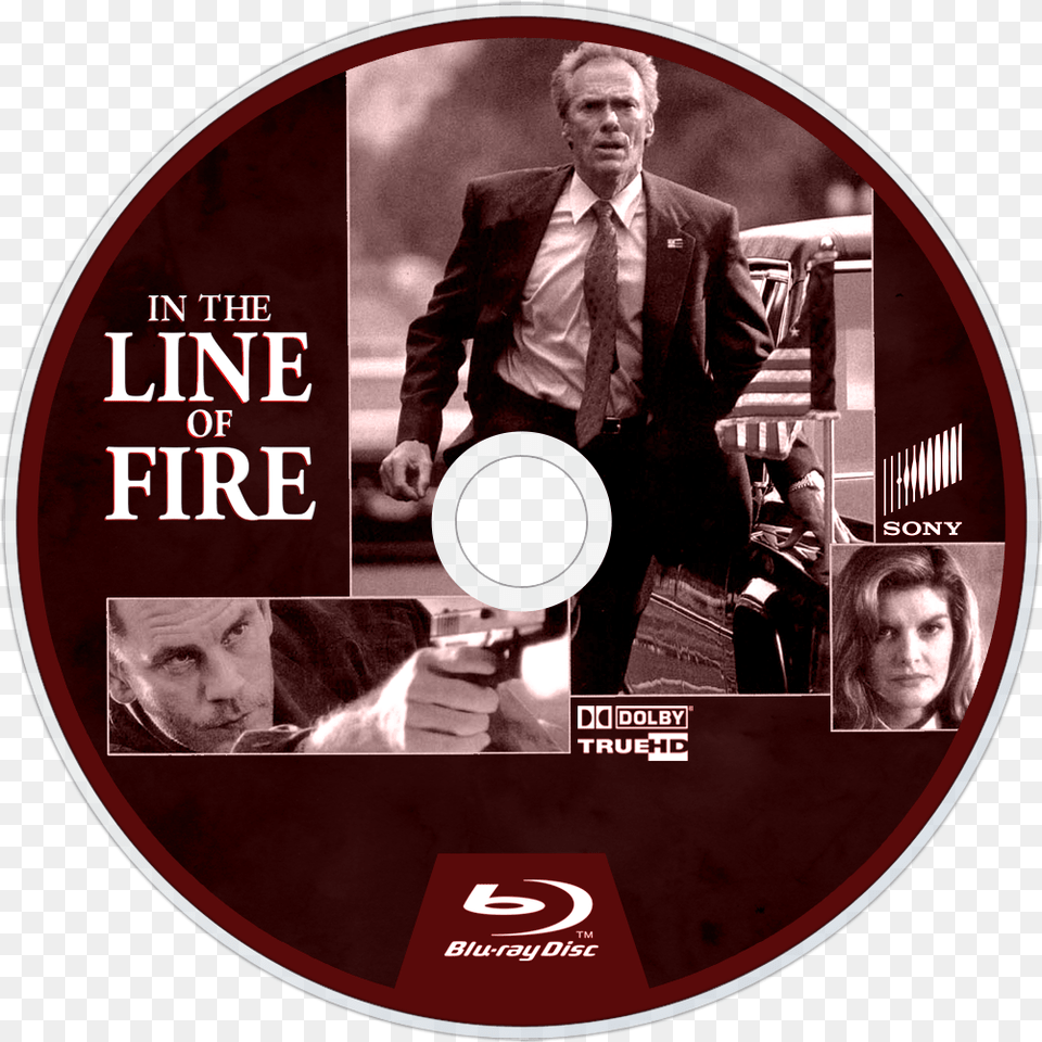 In The Line Of Fire Movie Fanart Fanarttv Line Of Fire 1993 Poster, Disk, Woman, Man, Male Free Png Download