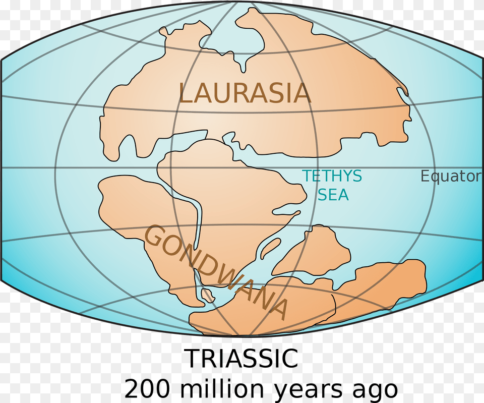 In The M Pangea Laurasia Y Gondwana, Astronomy, Outer Space, Planet, Globe Free Png Download