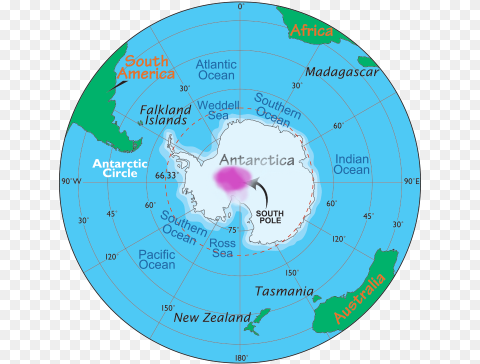 In The Summer The Sea Ice Retreats To The Central Ocean That Surrounds Antarctica, Chart, Plot, Disk, Astronomy Free Png Download