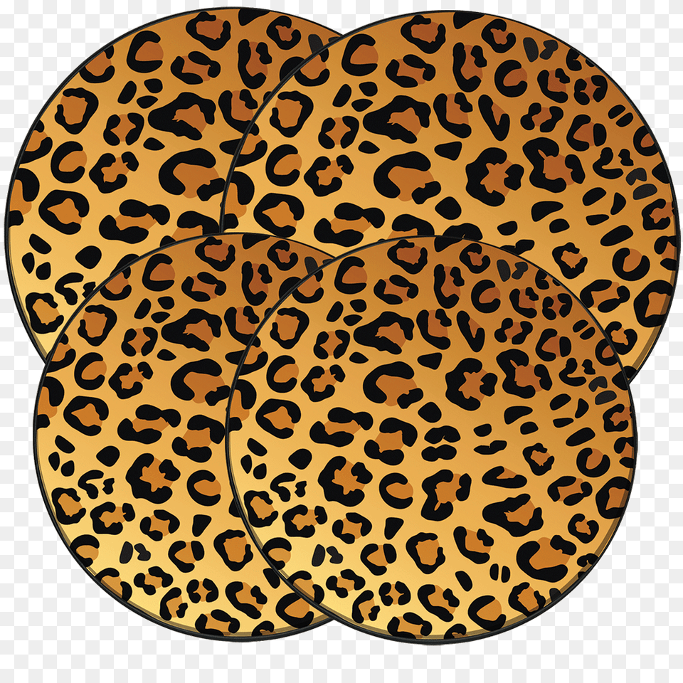 In The Wild Leopard Pack Round Burner Kover Set Range Kleen, Home Decor, Rug, Animal, Mammal Free Png Download