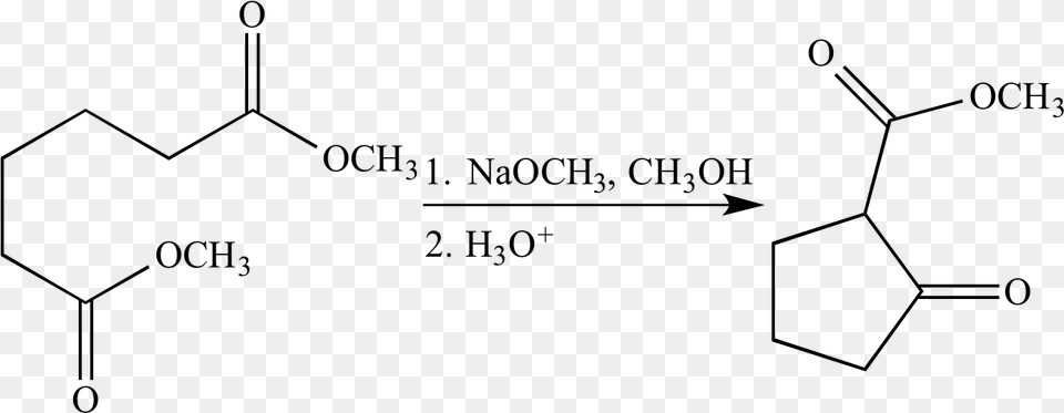 In This Example Of The Dieckmann Condensation Reaction Dieckmann Condensation Reaction, Gray Png Image