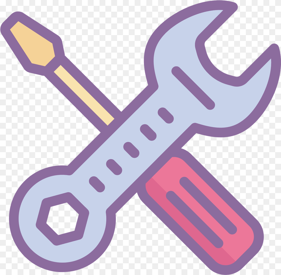 In This Icon Is A Wrench And A Screwdriver Spanner Crewdriver Free Png Download