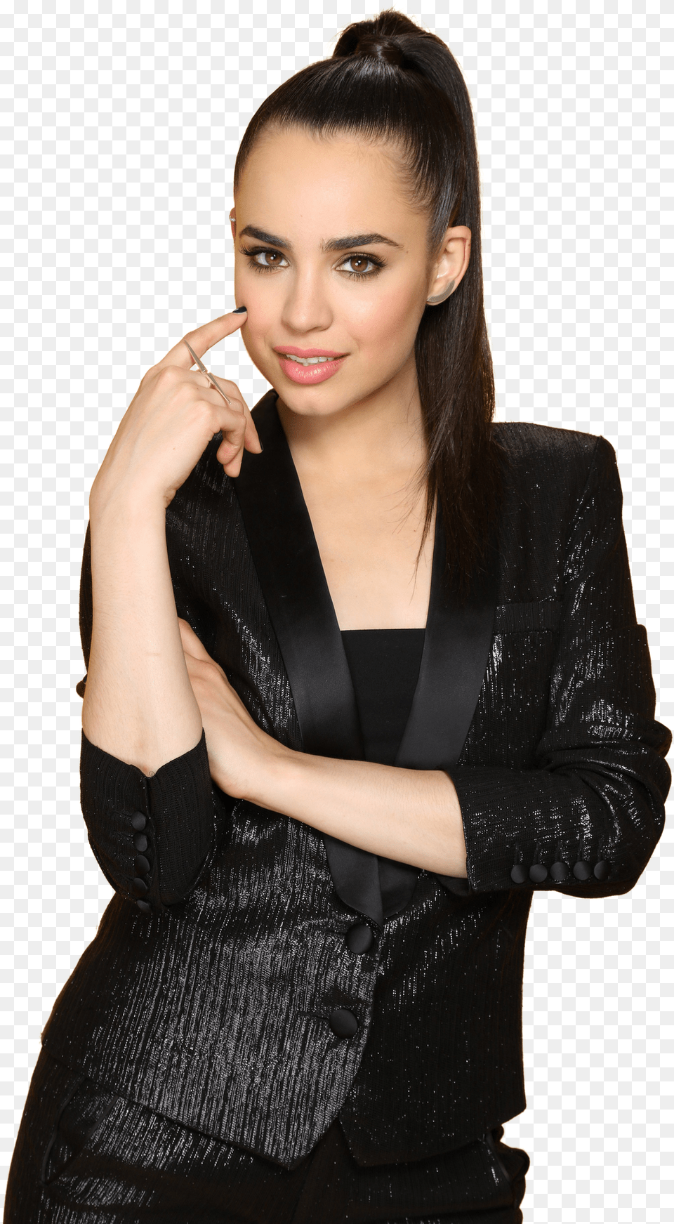 In Which We Makefind You Awesome Png39s Sofia Carson, Woman, Suit, Portrait, Photography Png