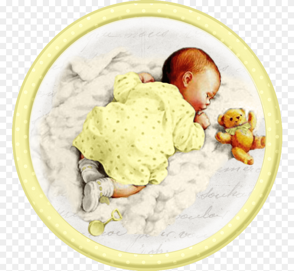 In Yellow Clipart Newborn Vintage Baby, Photography, Person, Head, Face Png Image