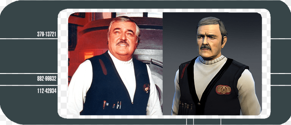 In Zbrush We Only Sculpted The Parts That We Needed James Doohan, Vest, Person, Man, Male Free Png