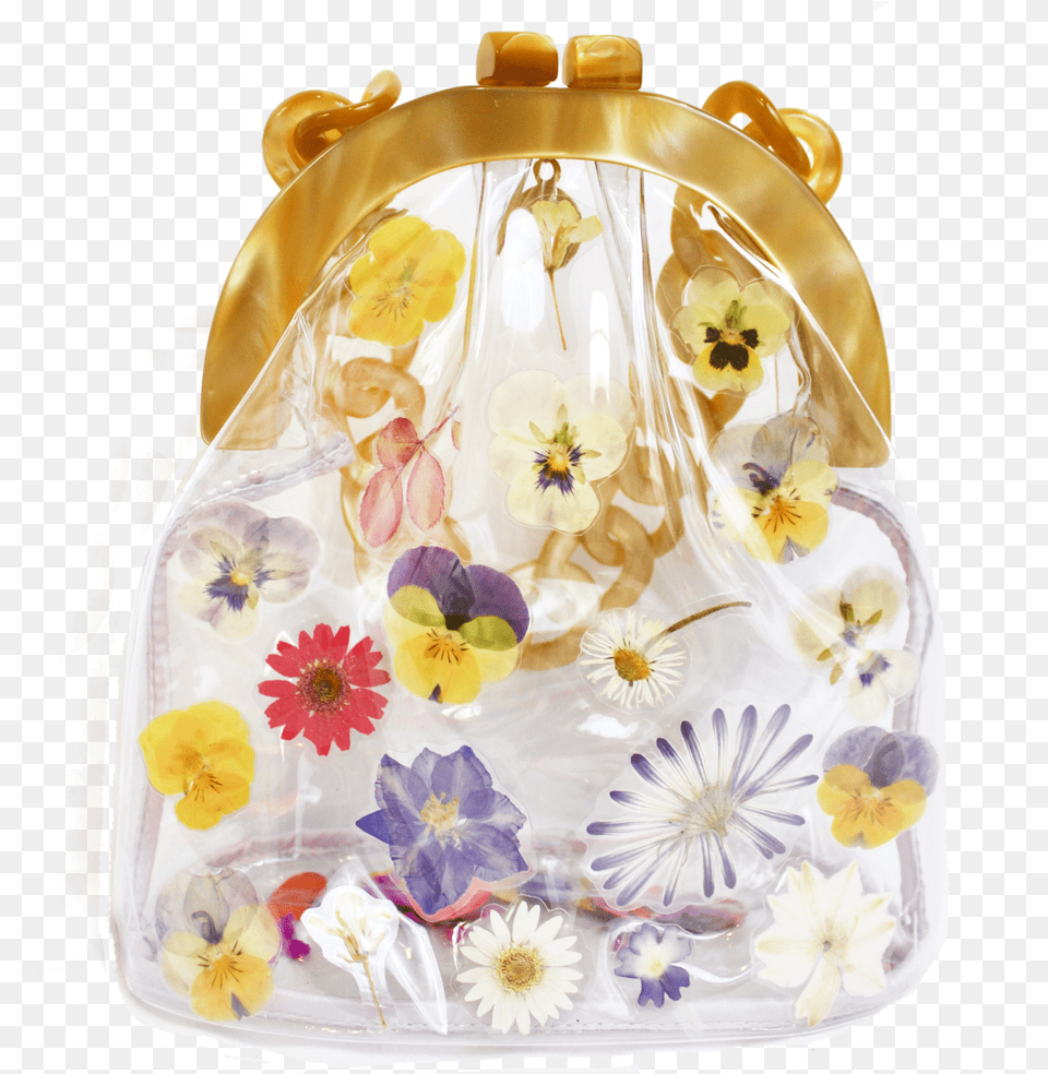 Ina Gardener Bag Pressed Flower Bag, Accessories, Handbag, Food, Dessert Free Png Download