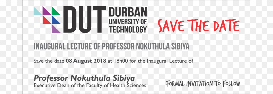 Inaugural Lecture Professor Sibiya Save The Date Save The Pit Bulls Sticker, Paper, Text, Advertisement Free Png