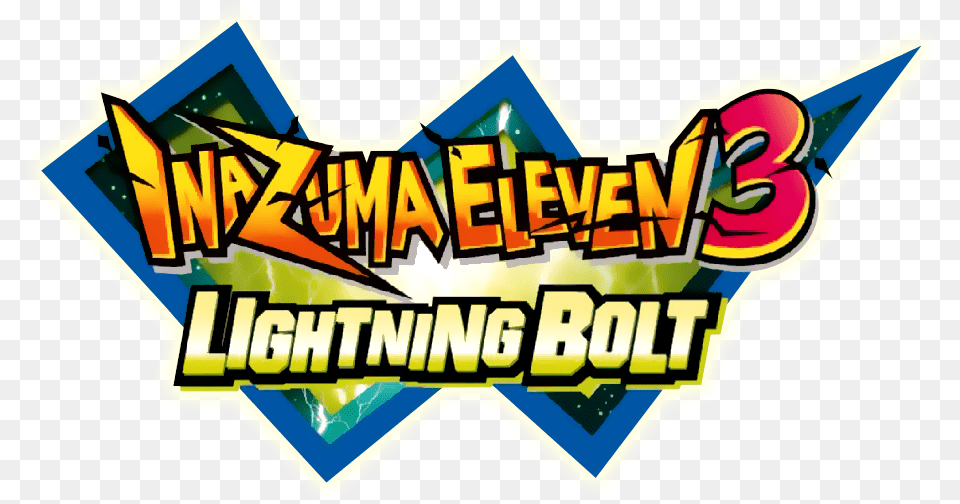 Inazuma Eleven 3 Lightning Bolt Details Launchbox Games Inazuma Eleven 3 Lightning Bolt Logo, Sticker Free Png