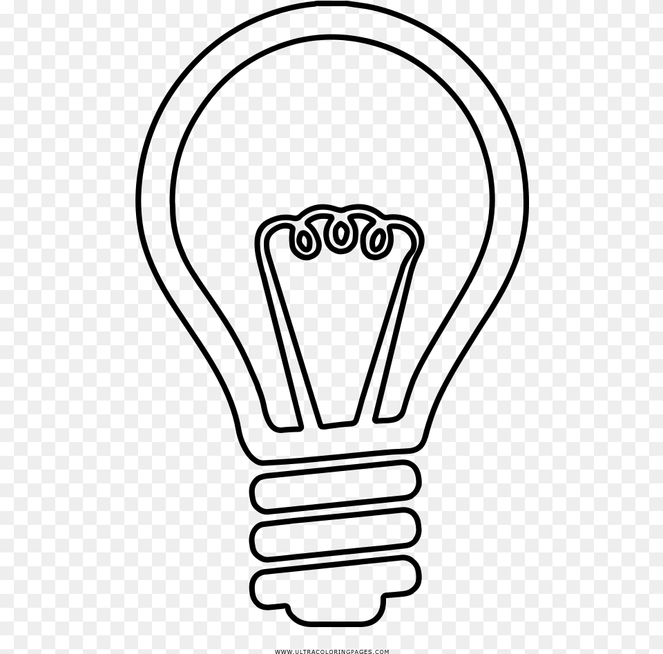 Incandescent Light Bulb, Gray Free Png