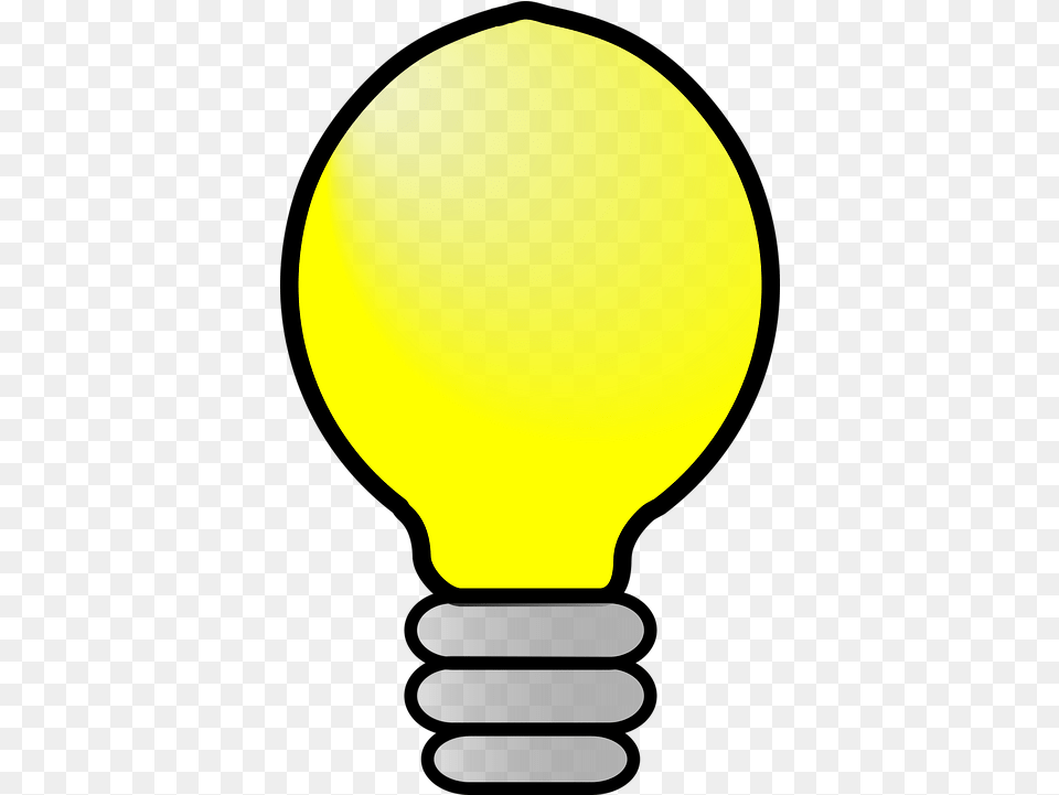 Incandescent Light Bulb Clip Art Lampada Amarela, Lightbulb, Astronomy, Moon, Nature Free Png Download