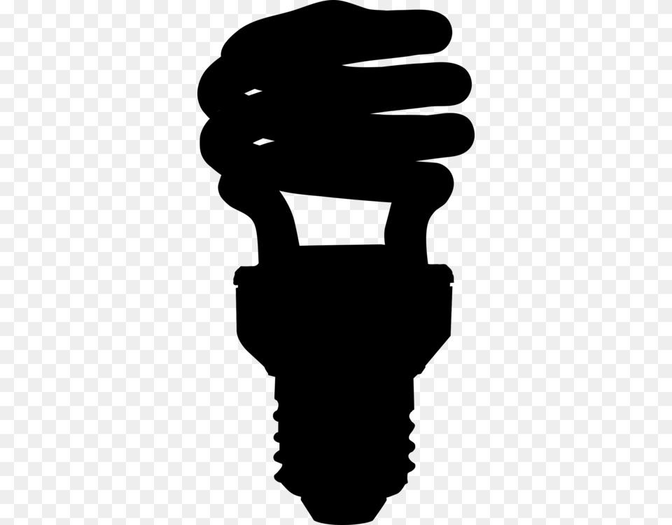 Incandescent Light Bulb Compact Fluorescent Lamp, Gray Free Png