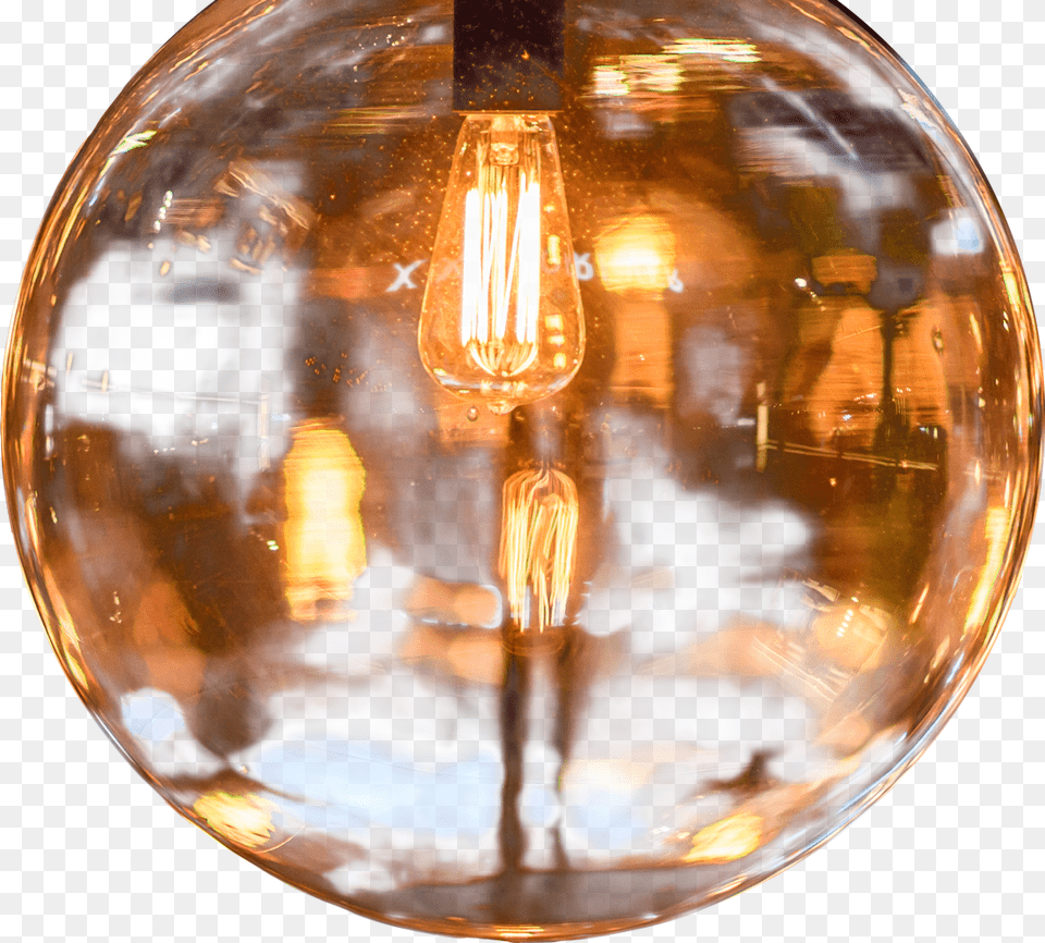 Incandescent Light Bulb Download Reflection, Lighting, Sphere, Crystal Free Transparent Png