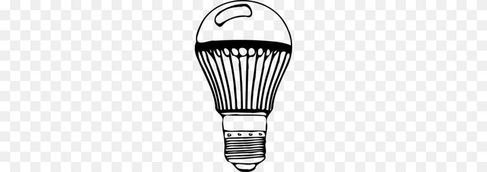Incandescent Light Bulb Electric Light Led Lamp, Gray Png