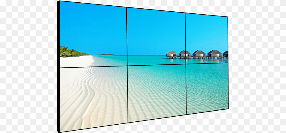 Inch 2x3 Lcd Video Wall Display Video Wall 2 2, Architecture, Water, Summer, Shelter Free Png
