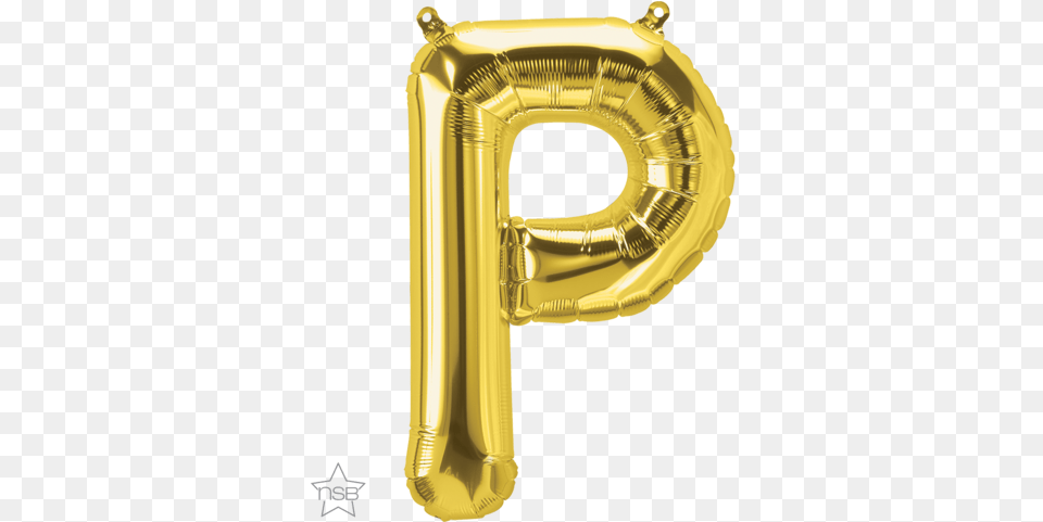 Inch 40 Cm Gold Foil Letter P P Rose Gold Balloon, Brass Section, Horn, Musical Instrument, Bottle Png