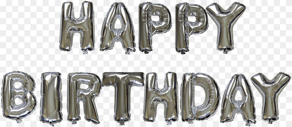 Inch Alphabet Balloons Set Silver, Accessories, Text Free Transparent Png
