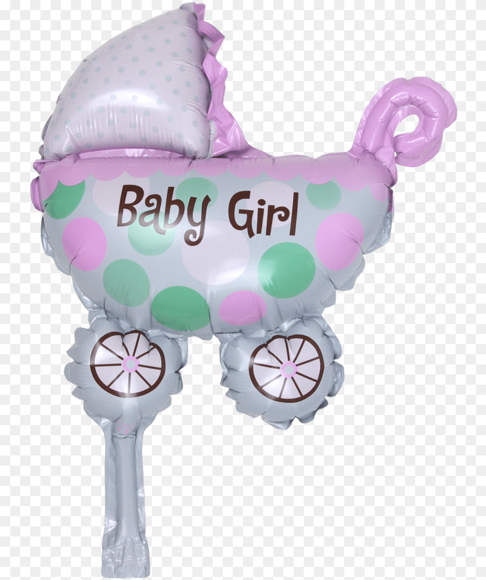 Inch Baby Girl Pink Stroller Balloon Baby Girl, Furniture, Bed, Toy, Person Png Image