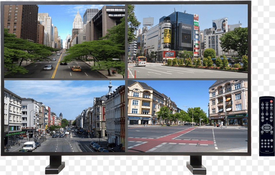 Inch Cctv Led Monitor Watermark 50 Inch Cctv Monitor, Architecture, Metropolis, Intersection, Neighborhood Png