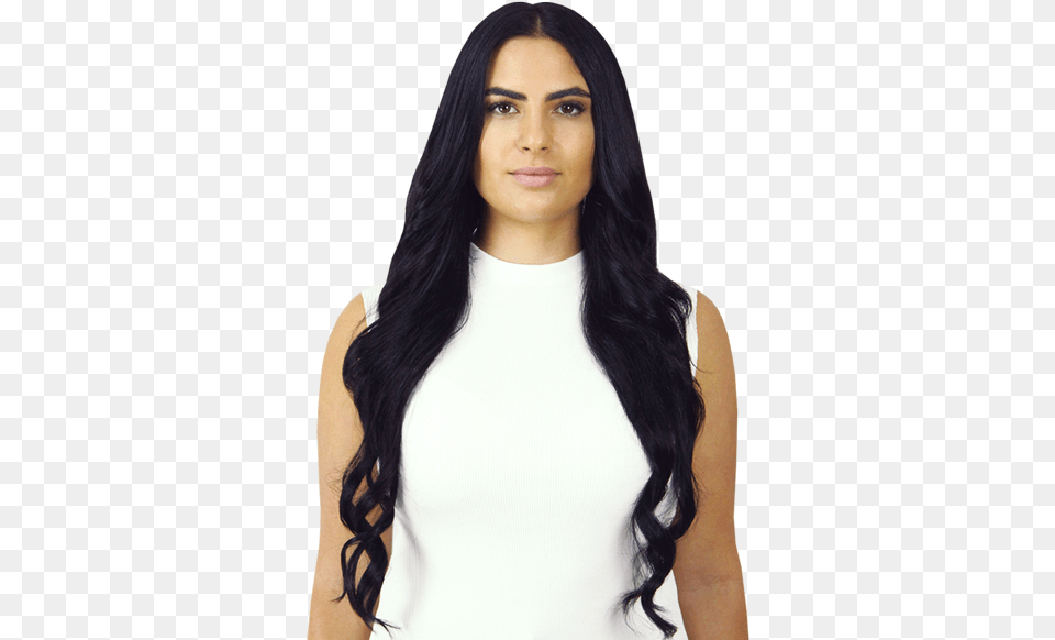 Inch Clip In Hair Extensions Real Hair Wigs In Australia, Adult, Black Hair, Female, Person Free Png