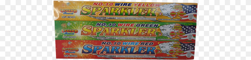 Inch Colored Wire Sparklers Legend 72 Pack Label, Food, Sweets, Candy Free Png