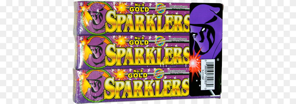 Inch Gold Sparklers, Food, Sweets, Gum Png