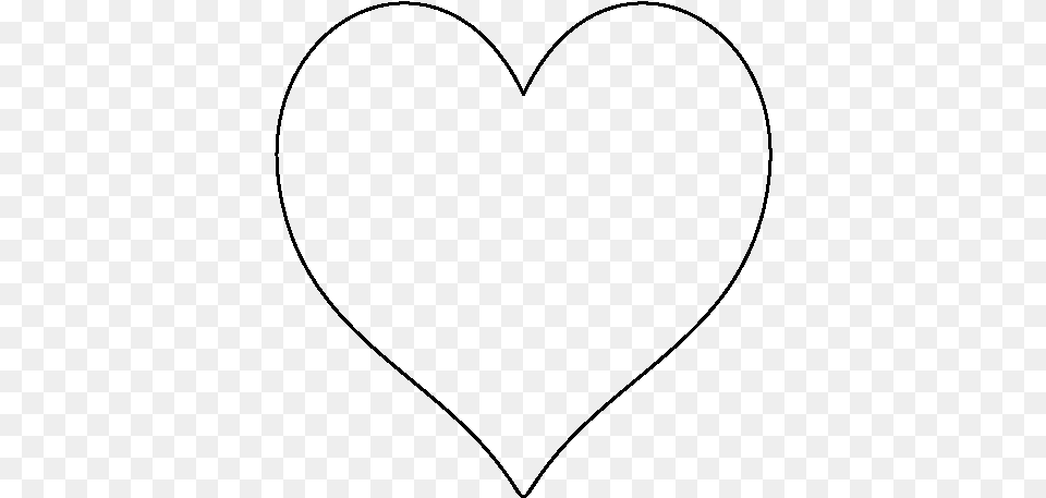 Inch Heart Template Heart, Gray Png Image