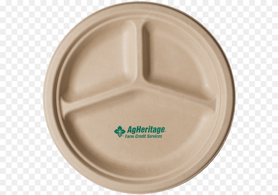 Inch Kraft 3 Compartment Compostable Paper Plate Paper Plate Logo, Food, Meal, Dish Png