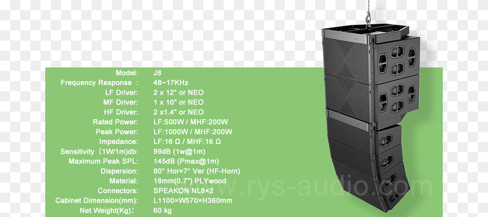 Inch Line Array Speaker Empty Box J8 J12 Array Line Computer Case, Drawer, Furniture, Cabinet, Electronics Free Transparent Png