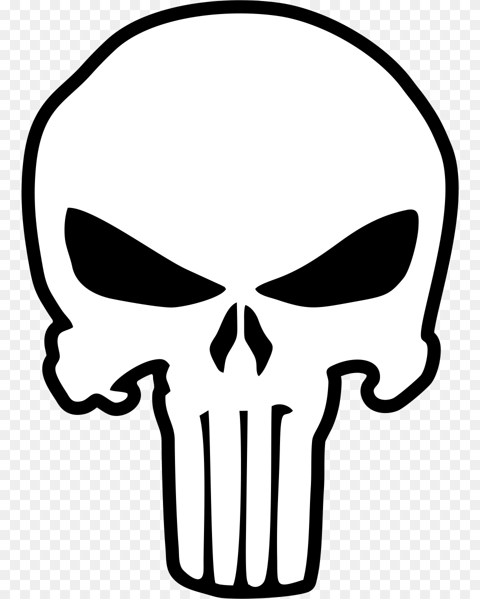Inch Magnet Dont Tread On Me Punisher Skull, Stencil Free Png