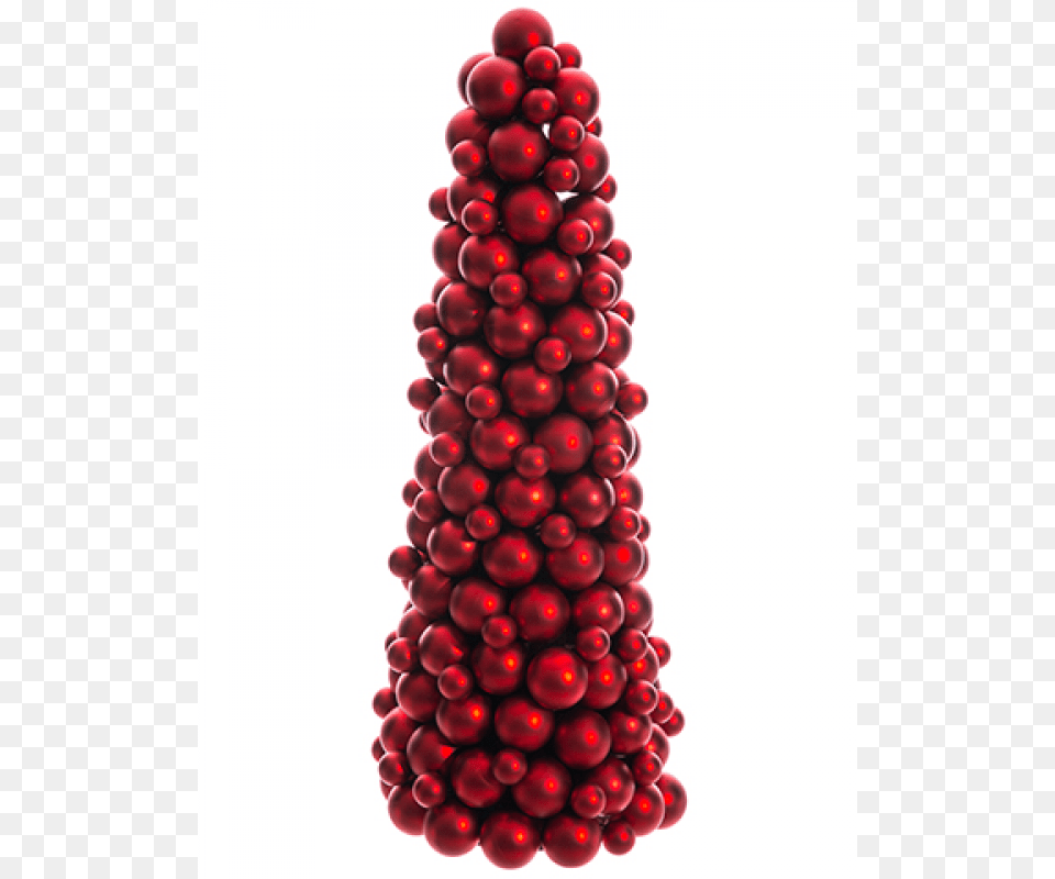 Inch Ornament Ball Cone Topiary Red, Food, Fruit, Plant, Produce Free Png