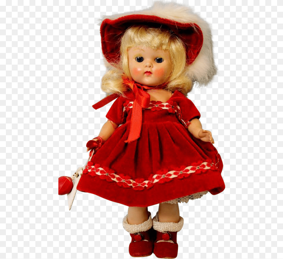 Inch Painted Lash Ginny Doll Debutante Red Velvet Red Doll, Toy, Face, Head, Person Free Png Download