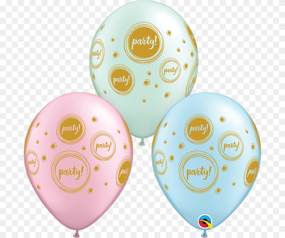 Inch Pastel And Gold Birthday Assortment Latex Balloons Balloon Free Png Download