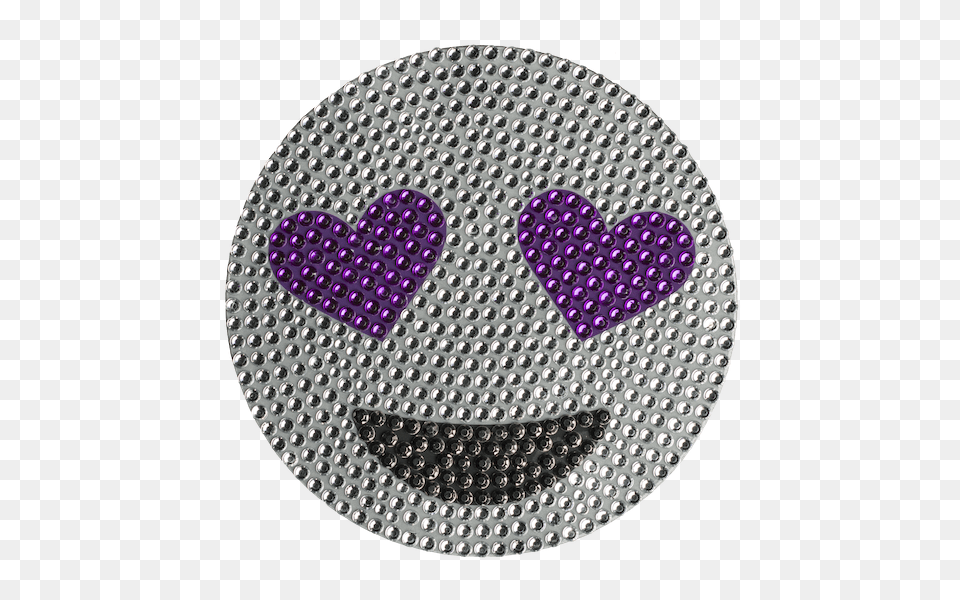 Inch Purple Heart Eye Emoji Paper Plate Design Flower, Logo, Chandelier, Lamp Png
